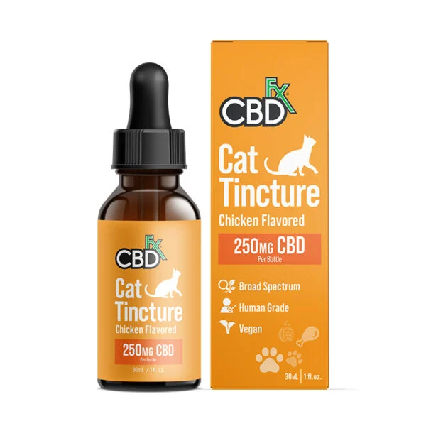 Tintura pet de CBD para gatos sabor galinha - CBDfx